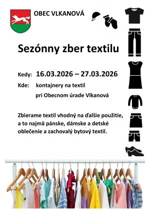 plagát - zber textilu 03/2026